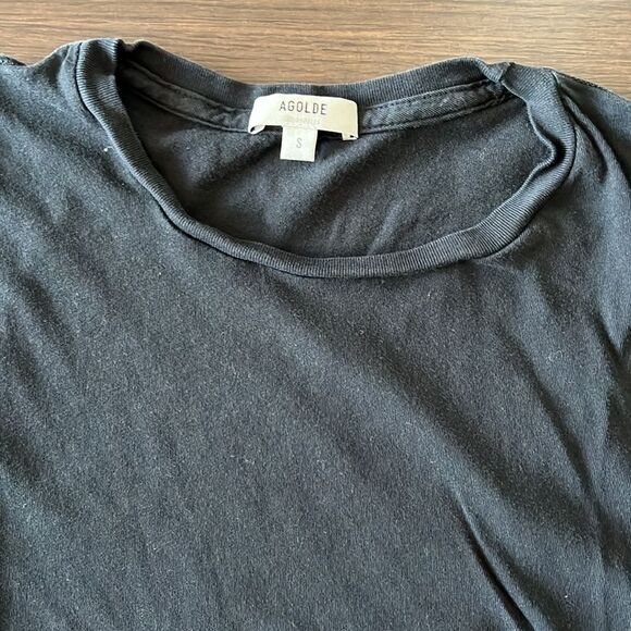 AGOLDE | Mariam Classic Fit Short Sleeve T-shirt - Small // Black - Picture 7 of 7